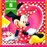 Kit Festa Infantil Minnie Vermelha 08 pessoas - Festabox