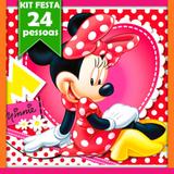 Kit Festa Infantil Minnie Vermelha 24 pessoas - Festabox