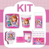 Kit Festa Infantil Princesinha Sofia 24 pessoas - Festabox