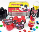 Kit festa Mickey personalizado para lembrancinha - 10 unidades de cada item - Fabi brindes