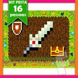 Kit Festa Minecraft 16 Pessoas Econômico - Festabox