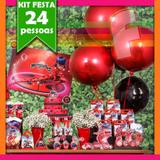Kit Festa Miraculous Lady Bug 24 Pessoas Econômico - Festabox