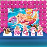 Kit Festa Ouro Barbie Sereia - IMPAKTO VISUAL