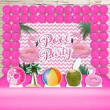 Kit Festa Ouro Pool Party Rosa - IMPAKTO VISUAL