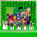 Kit Festa Ouro Vingadores Desenho - IMPAKTO VISUAL