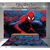 Kit Festa Painel Toalha Tapete em Lona Homem Aranha - Casa harmonia