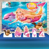 Kit Festa Prata Barbie Sereia - IMPAKTO VISUAL