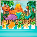 Kit Festa Prata Dinossauros Baby Cute - IMPAKTO VISUAL