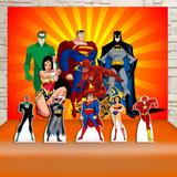 Kit Festa Prata Liga da Justiça Desenho - IMPAKTO VISUAL