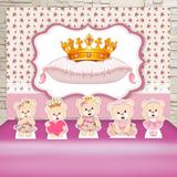 Kit Festa Prata Ursinha Princesa - IMPAKTO VISUAL