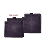 Kit Filtro de Carvão Ativado para Coifas Nardelli Modelo CVC Slim - 02 Peças