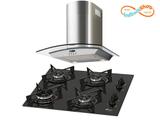 Kit Fischer Coifa Parede Talent 60cm (CFT060) e Cooktop Q4 Fit Line - 127V