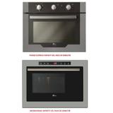 Kit fischer infinity forno elétrico 50l + micro-ondas 25l de embutir inox - 127v