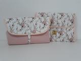 Kit Floral - Porta Fraldas + Trocador - Alinhado baby