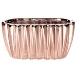 Kit Floreira Rose Gold Em Cerâmica 3 Peças - Mart