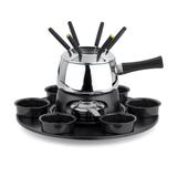 Kit Fondue Cervinia Carrousel Panela Inox 18 Peças Pastilhas Álcool Sólido - Forma