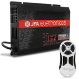 Kit Fonte Automotiva JFA 60A 900W SCI Bivolt + Controle Longa Distância JFA K1200 1200 Metros Branco