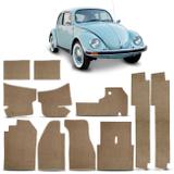 Kit Forração Luxo Assoalho Em Carpete Fusca 1970 A 1995 Bege 11 Peças - Top gear
