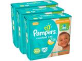 Kit Fraldas Pampers Confort Sec Tam. XXG - + de 14kg 3 Pacotes com 30 Unidades Cada