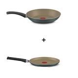 Kit Frigideira Francesa + Panquequeira Rochedo Gold Plus - 24/22 cm