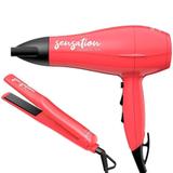 Kit Gama Italy Secador Sensation 2000W, 220V + Prancha Sensation Ceramic Ion 210ºc - Bivolt