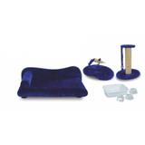 Kit Gato Prime Power Pets Pelucia Azul - Murano