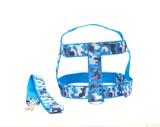 Kit Guia Com Peitoral 25Mm Azul Tamanho 6 (53 Cm A 70 Cm) - Nica pet