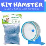 Kit Hamster com Ninho e Rodinha de Exercício Pawise