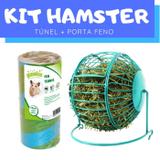 Kit Hamster com Túnel e Porta Feno Pawise