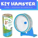 Kit Hamster com Túnel e Roda Exercício Pawise