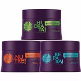 Kit Haskell Cronograma Cronopower 3 Máscaras 250g