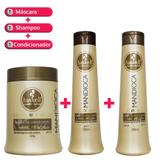 Kit Haskell Mandioca Shampoo 500 ml + Condicionador 500ml + Mascara 500gr