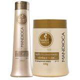 Kit Haskell Mandioca Shampoo 500ml + Máscara Hidratação 500g