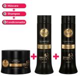 Kit Haskell Shampoo 300ml + Condicionador 300ml + Máscara 250g Cavalo Forte