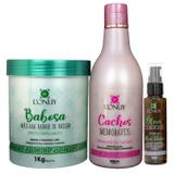 Kit Hidratação com Babosa para Cabelos Cacheados Lonuy - Lonuy kosmetic