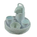 Kit Higiene Vime Branco 5 peças - Luiza cestas