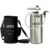Kit Ikeg 4 Litros com Torneira de Plástico e Bolsa Térmica Preta