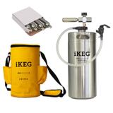 Kit Ikeg de 4 Litros com Torneira Plástica e Bolsa Térmica e CO2
