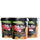 Kit Inoar Doctor Tripla Ação 450g cada Hidratação, Nutrição e Reconstrução