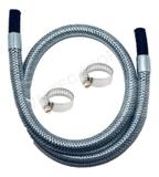 Kit Instalação 1m Mangueira Gás Fogão Cooktop +2 Braçadeiras - Nitril