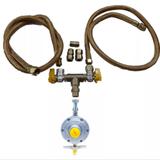 Kit Instalação Mangueira 1,00mt Cooktop Forno Gas BotijãoGlp - Elite gás
