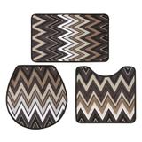 Kit Jogo De Banheiro 3 Pcs Siberia - Asiatex