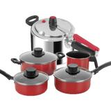 Kit Jogo de Panelas 4Pcs + Panela de Pressão Clock 4,5L - Clock+multiflon