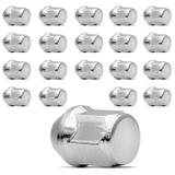 Kit Jogo Porcas Roda Ford F1000 83 A 98 Cromado 20 Peças 1/2 Polegada p/ Roda Esportiva ou Ferro - Emblemax