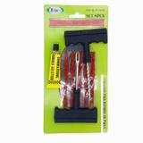 Kit jogo Remendo Para reparo Pneu Sem Câmara carro moto - Idea