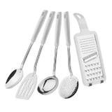 Kit / Jogo Utensílios Cozinha 5pcs Branco Easy Tramontina