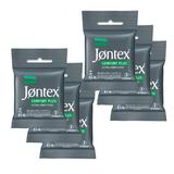 Kit Jontex Preservativo Lubrificado Comfort Plus c/3 - 6 unid.