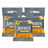 Kit Jontex Preservativo Lubrificado Frutas Cítricas - 3 unid.