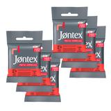Kit Jontex Preservativo Lubrificado Frutas Vermelhas - 6 unid.
