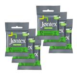Kit Jontex Preservativo Lubrificado Maçã Verde - 6 unid.
